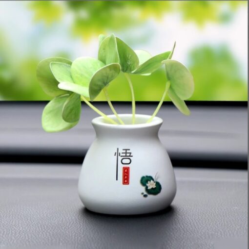 Chậu Cây Cỏ Bốn Lá Luxcar Trang Trí